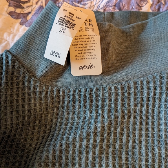 Aerie Waffle Knit Turtleneck - Picture 2 of 3